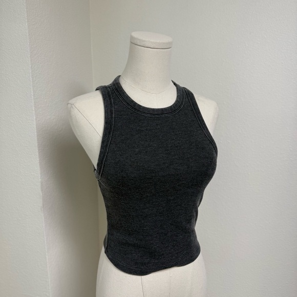 NWT Forever 21 Black Dark Gray Black Tank Top Women’s Size Small - Picture 3 of 8